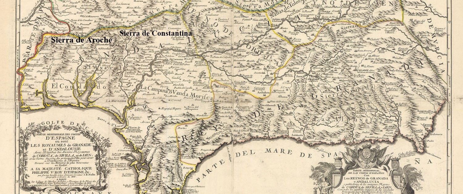 Historia de Aroche - Mapa de la Sierra